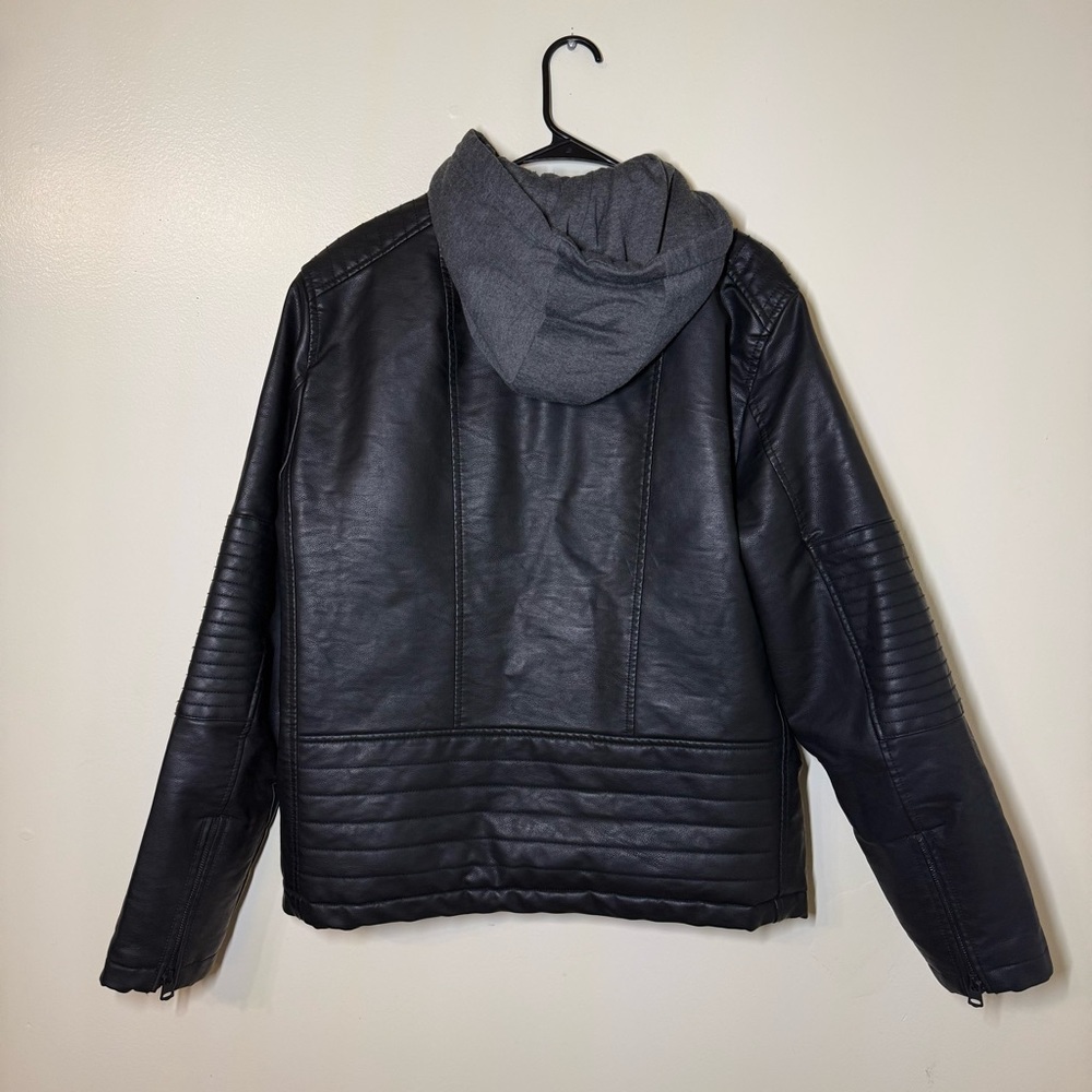 Levi's Black Men's Jersey Hood Racer Jacket - Picture 2 of 6